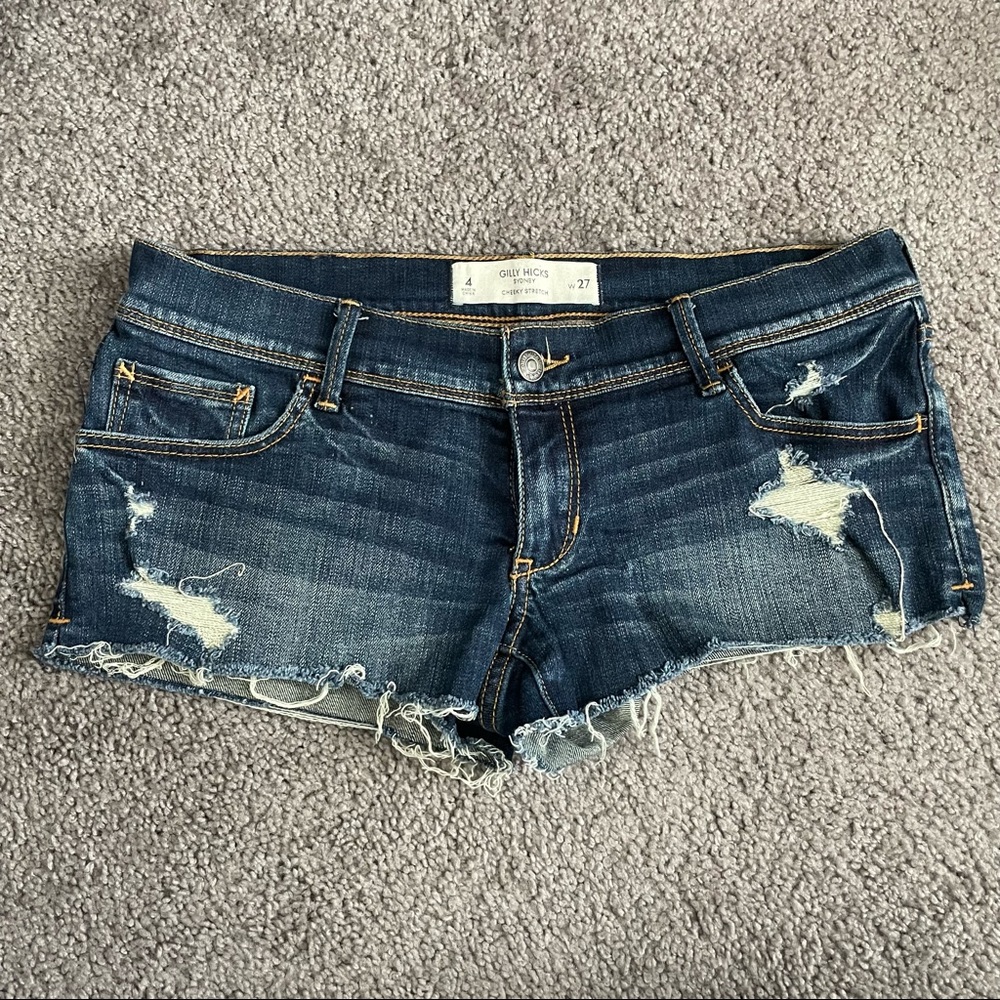 Gilly Hicks Cheeky Stretch Jean Shorts- 4, 27W